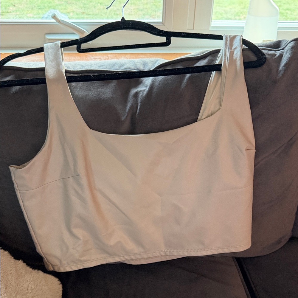Express White Crop Top